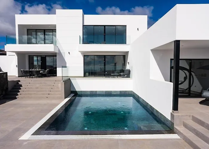 Exclusive 6 Bedrooms In Lanzarote - Ocean & Volcano Views, Private Pool, Jacuzzi & Gym Villa *